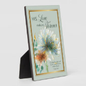 Zijn liefde blijft eeuwig bestaan Psalm 136 Groene Fotoplaat (Zijkant)