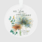 Zijn liefde blijft eeuwig bestaan Psalm 136 Schrif Ornament (achterkant)