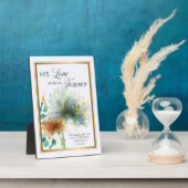 Zijn liefde blijft eeuwig bestaan Psalm 136 Witte  Fotoplaat (Zijkant)