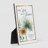 Zijn liefde blijft eeuwig bestaan Psalm 136 Witte  Fotoplaat (Zijkant)