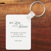 Zijn liefde blijft voor altijd bestaan Psalm 136 S Sleutelhanger (Achterkant)