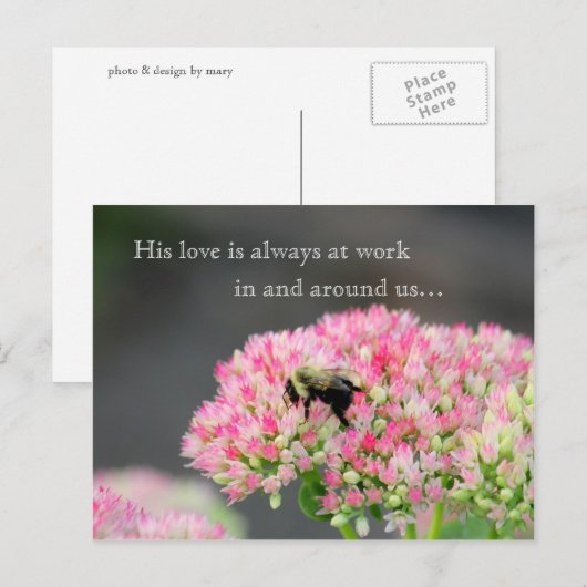 Zijn liefde briefkaart (Voorkant / Achterkant)