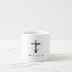Zijn Liefde christelijk kruis Espresso Kop