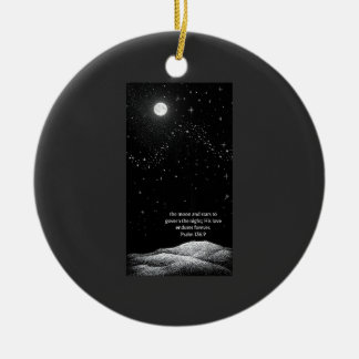 Zijn Liefde Duurt Tot In Euwigheid – Psalm 136:9 O Keramisch Ornament