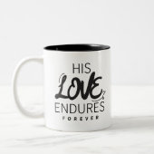 Zijn Liefde Evangelie Graphics Jezus Art God's Eed Tweekleurige Koffiemok (Links)