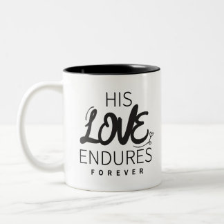 Zijn Liefde Evangelie Graphics Jezus Art God's Eed Tweekleurige Koffiemok