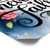 Zijn liefde faalt nooit Christelijke muurkunst pri Poster (Hoek)