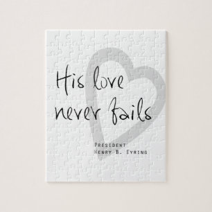 zijn liefde faalt nooit henry b eyring lds citaat legpuzzel
