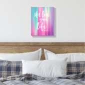 Zijn Liefde Geeft Leven, Johannes 10:10-11 Kunstwe Canvas Afdruk (Insitu (Slaapkamer))