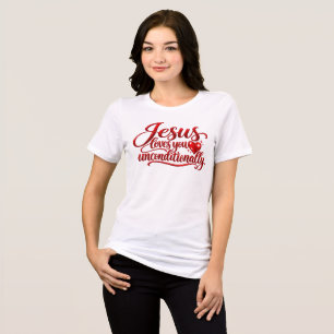 Zijn liefde is Onvoorwaardelijk Tri-Blend Shirt