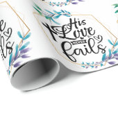 Zijn liefde mislukt nooit. cadeaupapier (Rol Hoek)