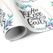 Zijn liefde mislukt nooit. cadeaupapier (Rol Hoek)