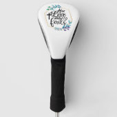 Zijn liefde mislukt nooit. golfheadcover (Voorkant)