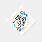 Zijn liefde mislukt nooit. servet (Hoek)