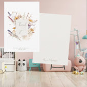 Zijn liefde verdraagt voor altijd aangepaste bloem bedankkaart