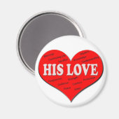 Zijn liefdesmagneet magneet (Voorkant / Achterkant)