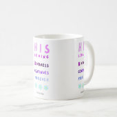 Zijn liefdevolle vriendelijkheid gaat eeuwig door, koffiemok (Voorkant rechts)