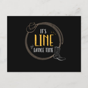 Zijn lijndans van de Tijdlijn van de Dans Briefkaart