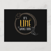 Zijn lijndans van de Tijdlijn van de Dans Briefkaart (Voorkant)