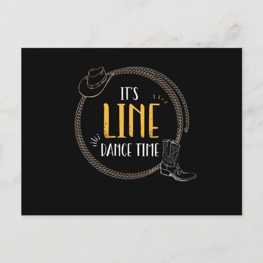 Zijn lijndans van de Tijdlijn van de Dans Briefkaart (Voorkant)