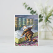 Zijn lijst controleren briefkaart (Staand voorkant)