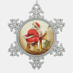 Zijn lijst controleren - Santa Claus Ornament
