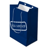 "Zijn Lordschap" Medium Cadeauzakje (Voorkant Gekanteld)