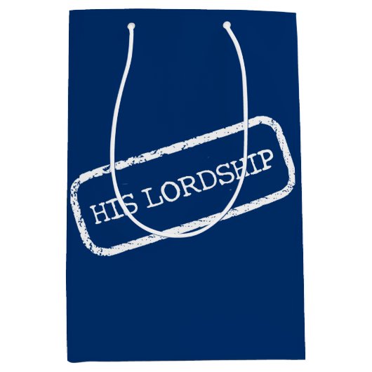 "Zijn Lordschap" Medium Cadeauzakje (Voorkant)