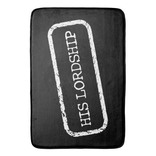 "ZIJN LORDSHIP" BADMAT (Voorkant Verticaal)