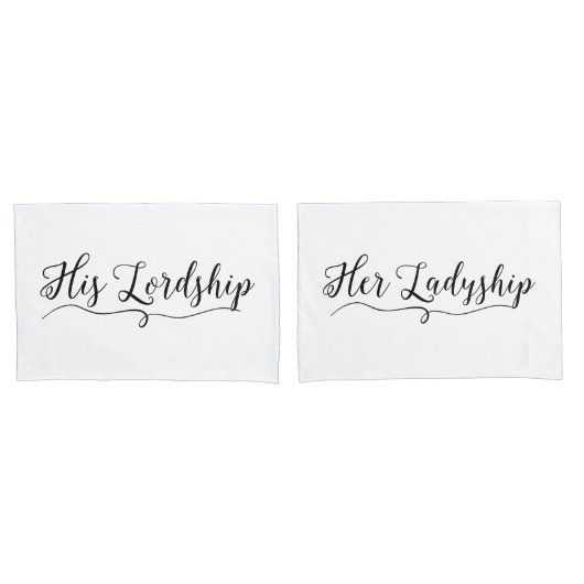 "ZIJN LORDSHIP EN HAAR LADYSHIP" KUSSENSLOOP (Voorkant-Set)