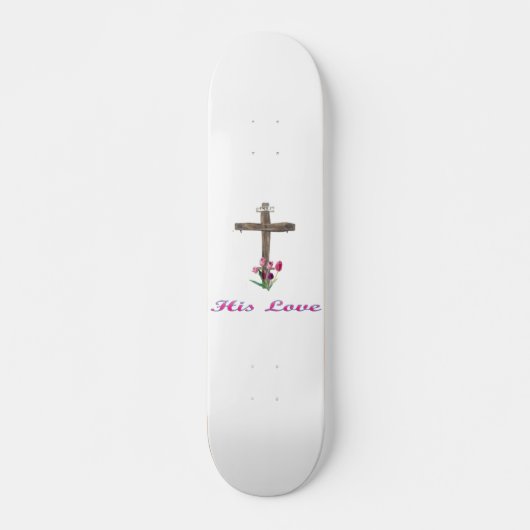 Zijn Love Christelijk kruis Persoonlijk Skateboard (Voorkant)