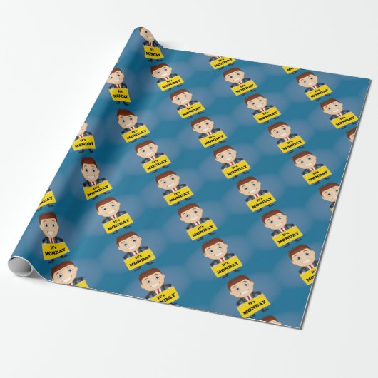 Zijn maandag cadeaupapier (Uitgerold)