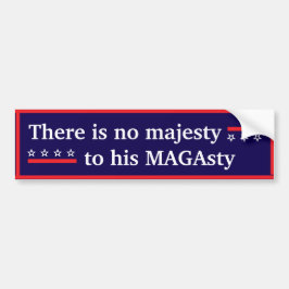Zijn magasty Bumpersticker