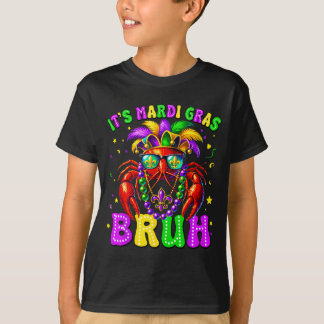 Zijn Mardi Gras Bruh Grappige Rivierkreeft Outfit  T-shirt