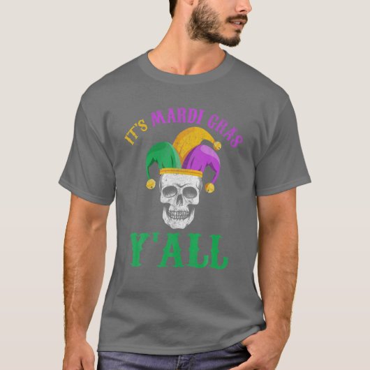 Zijn Mardi Gras Jullie Tee Mardi Gras Feest Masker T-shirt (Voorkant)