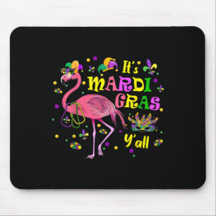 Zijn Mardi Gras Y'all Flamingo kostuum meisjes vro Muismat