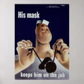 Zijn Masker Poster (Voorkant)