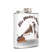 Zijn Master's Voice Vinyl Wrapped Kolf Heupfles (Rechts)