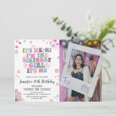 Zijn me, Hi Groovy Disco Eras Verjaardagsfeestfoto Kaart (Staand voorkant)