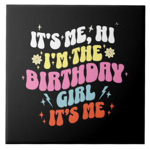 Zijn me verjaardagsfeestjes meisjes tegeltje