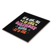 Zijn me verjaardagsfeestjes meisjes tegeltje (Zijkant)