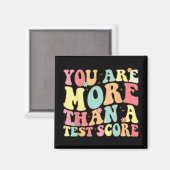 Zijn meer dan een test score Groovy leraar test da Magneet (Voorkant / Achterkant)