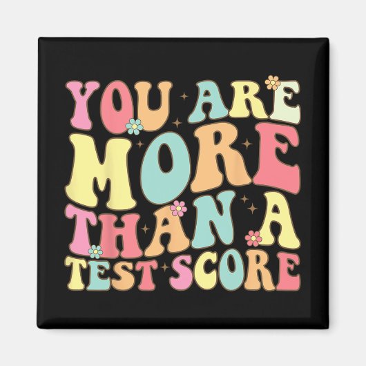 Zijn meer dan een test score Groovy leraar test da Magneet (Voorkant)