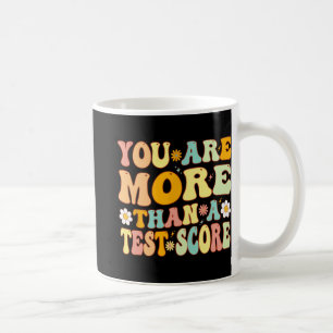 Zijn meer dan een test score Groovy leraar testen Koffiemok