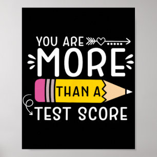Zijn meer dan een test score leraar testen dag 3 poster