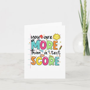 zijn meer dan een test score leraar testen dag kaart