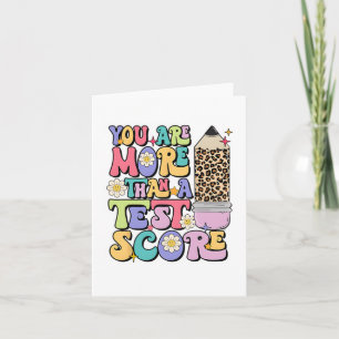 Zijn Meer Dan Een Testscore Docent Testen Test Dag Kaart