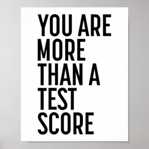 Zijn meer dan een testscore Docent toetst dag 1 Poster
