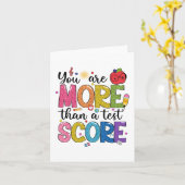 zijn meer dan een testscore testdag start testen kaart (Gele Bloem)