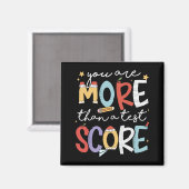 zijn meer dan een testscore testdag start testen magneet (Voorkant / Achterkant)